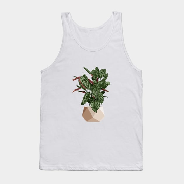 Calathea Freddie Plant Tank Top by gusstvaraonica